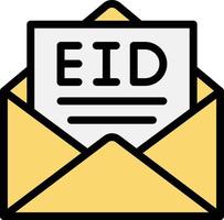 Eid card Vector Icon Design Illustration