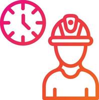 Working hours Vector Icon Design Illustration