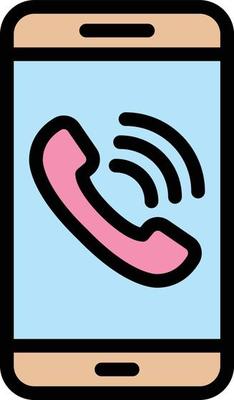 Mobile call Vector Icon Design Illustration