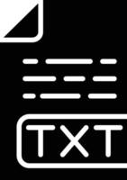 Ilustración de diseño de icono de vector de archivo txt