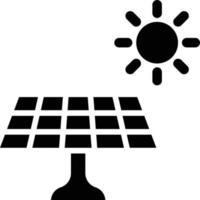 ilustración de diseño de icono de vector de panel solar
