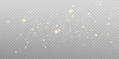 Golden dust light png. Bokeh light lights effect background. Christmas glowing dust background Christmas glowing light bokeh confetti and sparkle overlay texture for your design. vector