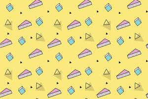 3D Memphis Pattern vector