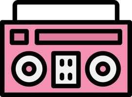 boombox vector icono diseño ilustración