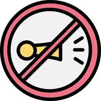 No horn Vector Icon Design Illustration