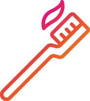 Toothbrush Vector Icon Design Illustration