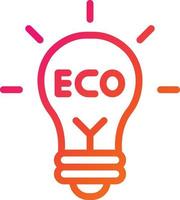 ilustración de diseño de icono de vector de luz ecológica