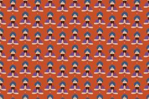 Abstract Ethnic Geometric Background vector