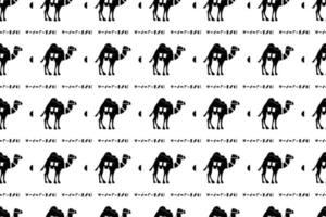 Seamless Camel Pattern vector