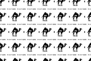 Seamless Camel Pattern vector