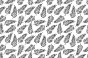 Leaves Black-White Background vector