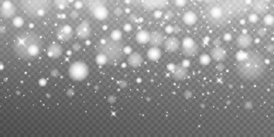 Bokeh light lights effect background. Christmas background of shining dust Christmas glowing light bokeh confetti and spark overlay texture for your design. vector