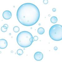 Colorful soap bubbles to create a design. Realistic soap bubbles. vector