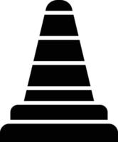 ilustración de diseño de icono de vector de cono de tráfico