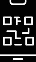 ilustración de diseño de icono de vector de código qr