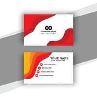 Professional Simple Creative Modern Business Card vector