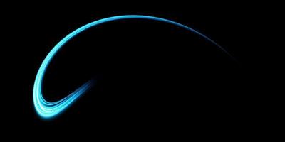 Abstract light lines of movement and speed with blue color sparkles. Light everyday glowing effect. semicircular wave, light trail curve swirl, car headlights, incandescent optical fiber png. vector