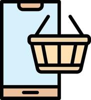 Online supermarket Vector Icon Design Illustration