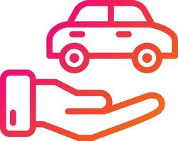 Car insurance Vector Icon Design Illustration