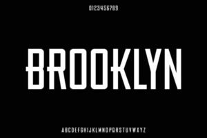 Strong condensed display font vector