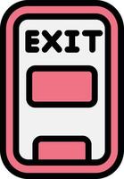 Emergency exit Vector Icon Design Illustration