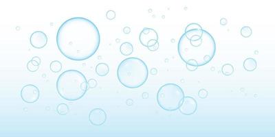 Colorful soap bubbles to create a design. Realistic soap bubbles. vector