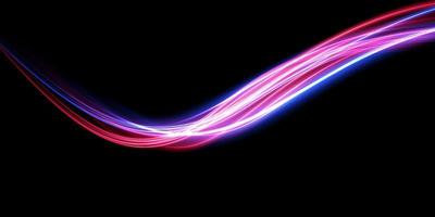 Abstract beautiful light background. Magic sparks on a dark background. Mystical speed stripes, glitter effect. Shine of cosmic rays. Neon lines of speed and fast wind. Glow effect, powerful energy. vector