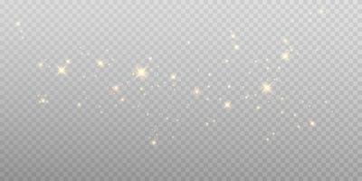 Golden dust light png. Bokeh light lights effect background. Christmas glowing dust background Christmas glowing light bokeh confetti and sparkle overlay texture for your design. vector