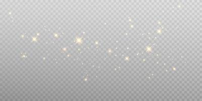 Golden dust light png. Bokeh light lights effect background. Christmas glowing dust background Christmas glowing light bokeh confetti and sparkle overlay texture for your design. vector