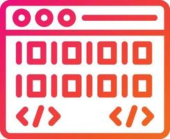Binary code Vector Icon Design Illustration