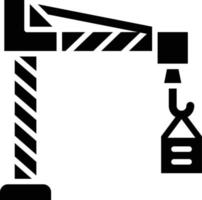 Ilustración de diseño de icono de vector de grúa