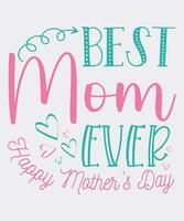 Mother's Day Lettering Design Can Use For Poster and T Shirt Design. vector