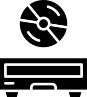 Ilustración de diseño de icono de vector de cd rom