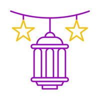 decoration icon duocolor purple yellow style ramadan illustration vector element and symbol perfect.