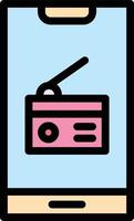 Radio Vector Icon Design Illustration