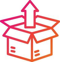 Unboxing Vector Icon Design Illustration