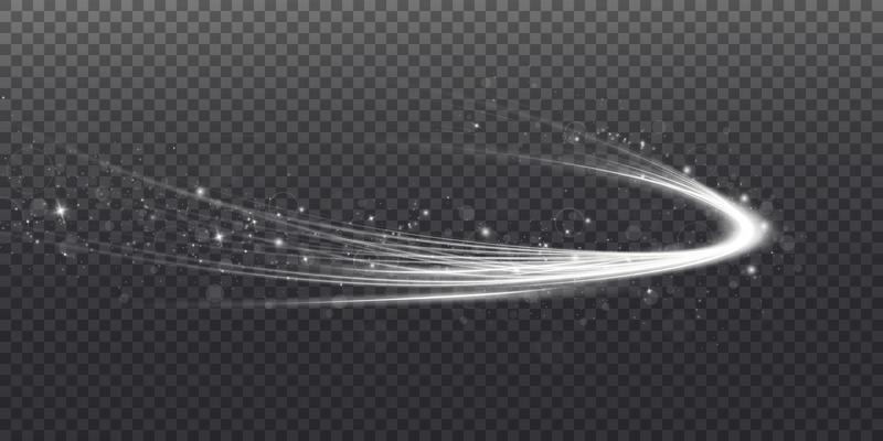 Abstract light lines of movement and speed. White. Bright galaxy. Glowing podium. Space tunnel. Light everyday glowing effect. semicircular wave, light vortex wake. bright spiral