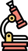 Microscope Vector Icon Design Illustration