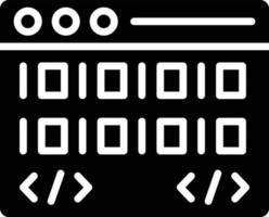 ilustración de diseño de icono de vector de codificación