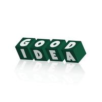 Good Idea in the boxes design vector illustration