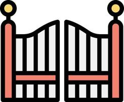 Gate Vector Icon Design Illustration