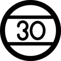 Speed limit Vector Icon Design Illustration