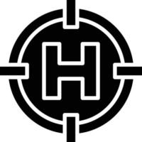 Helipad Vector Icon Design Illustration