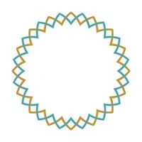 Islamic geometry patterns and motives. Arabic motif circular geometry. Moroccan geometry vector