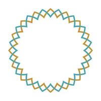 Islamic geometry patterns and motives. Arabic motif circular geometry. Moroccan geometry vector