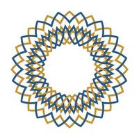 Islamic geometry patterns and motives. Arabic motif circular geometry. Moroccan geometry vector