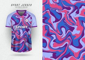 Background for sports jersey, soccer jersey, running jersey, racing jersey, water wave pattern in purple tones. vector