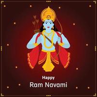 Shree Ram Navami Indian Hindu Festival Celebration Vector Design