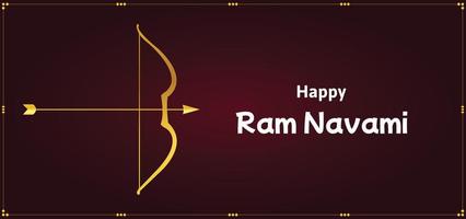 Shree Ram Navami Indian Hindu Festival Celebration Vector Design