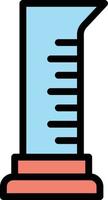 Graduated cylinder Vector Icon Design Illustration